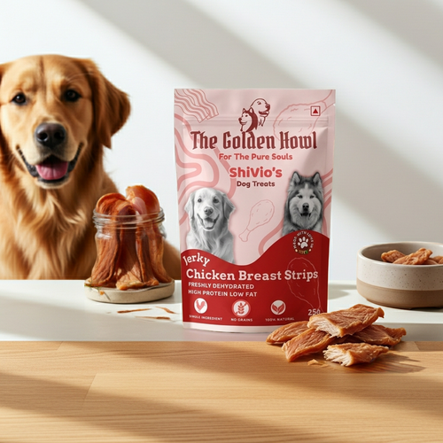 Premium Single-Ingredient Chicken Jerky for Dogs – Grain-Free, 100% Natural, and Packed with Flavor